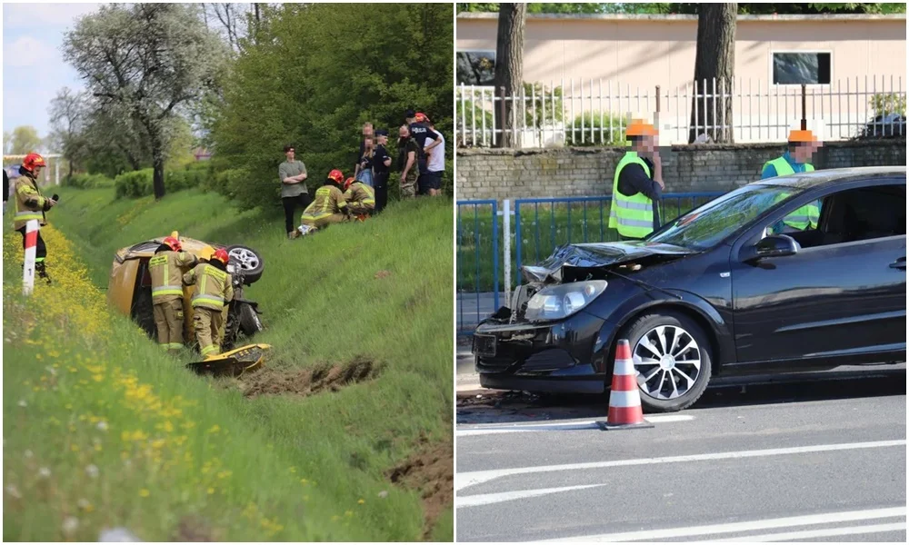 Groźny weekend na kutnowskich drogach. Sprawcy wypadków jechali „na podwójnym gazie” [ZDJĘCIA] - Zdjęcie główne