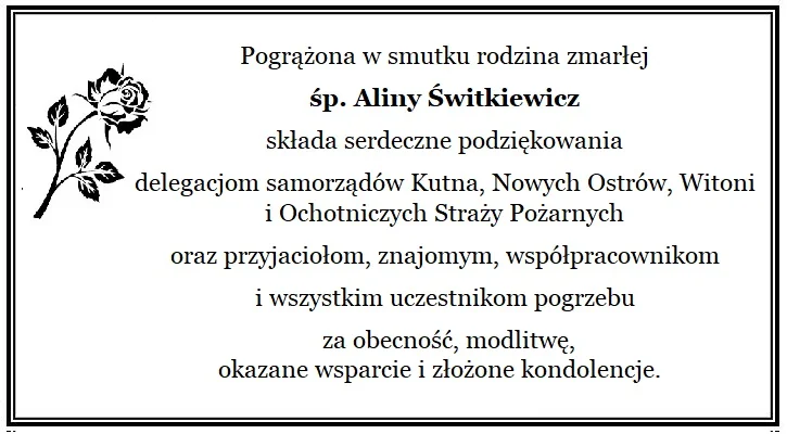 Podziękowania - Zdjęcie główne