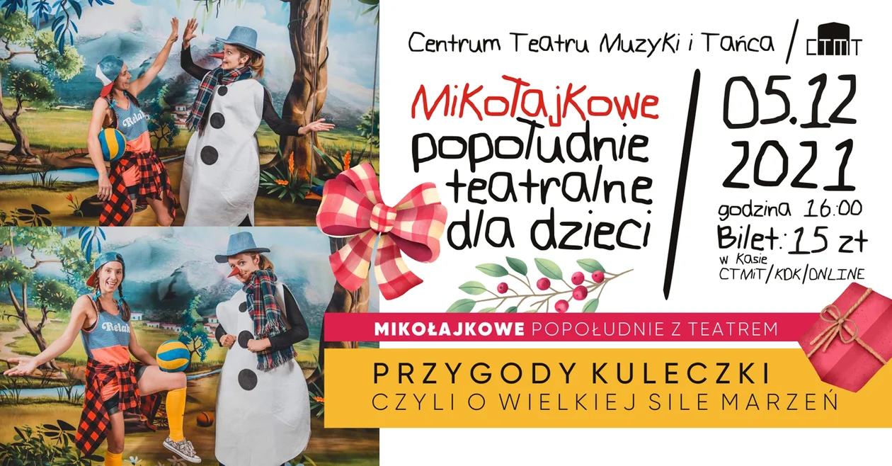 Mikołajkowe Popołudnie z Teatrem dla dzieci! KDK zaprasza na spektakl  - Zdjęcie główne