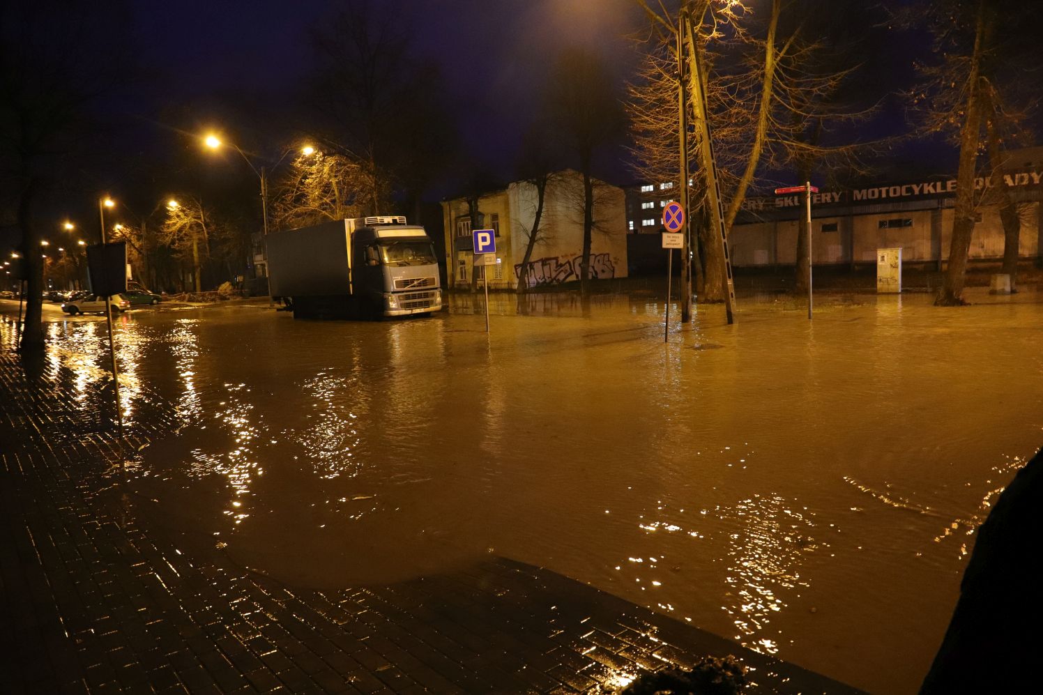 Do awarii doszło na jednej z ulic kutnowskiej Wenecji