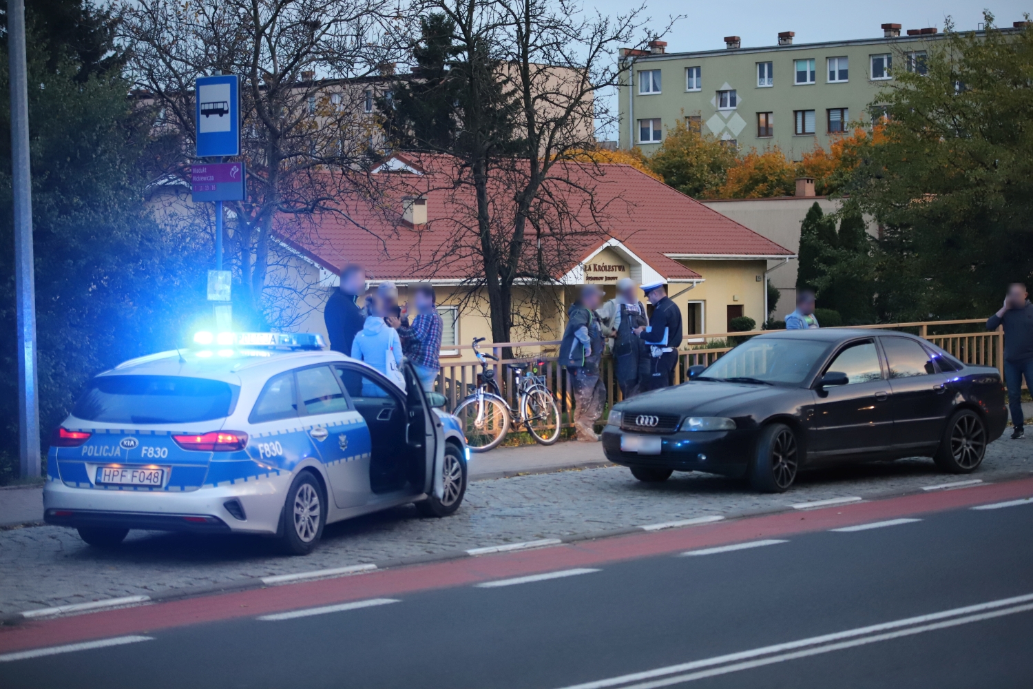 Na ul. Łęczyckiej w Kutnie doszło do potrącenia rowerzysty