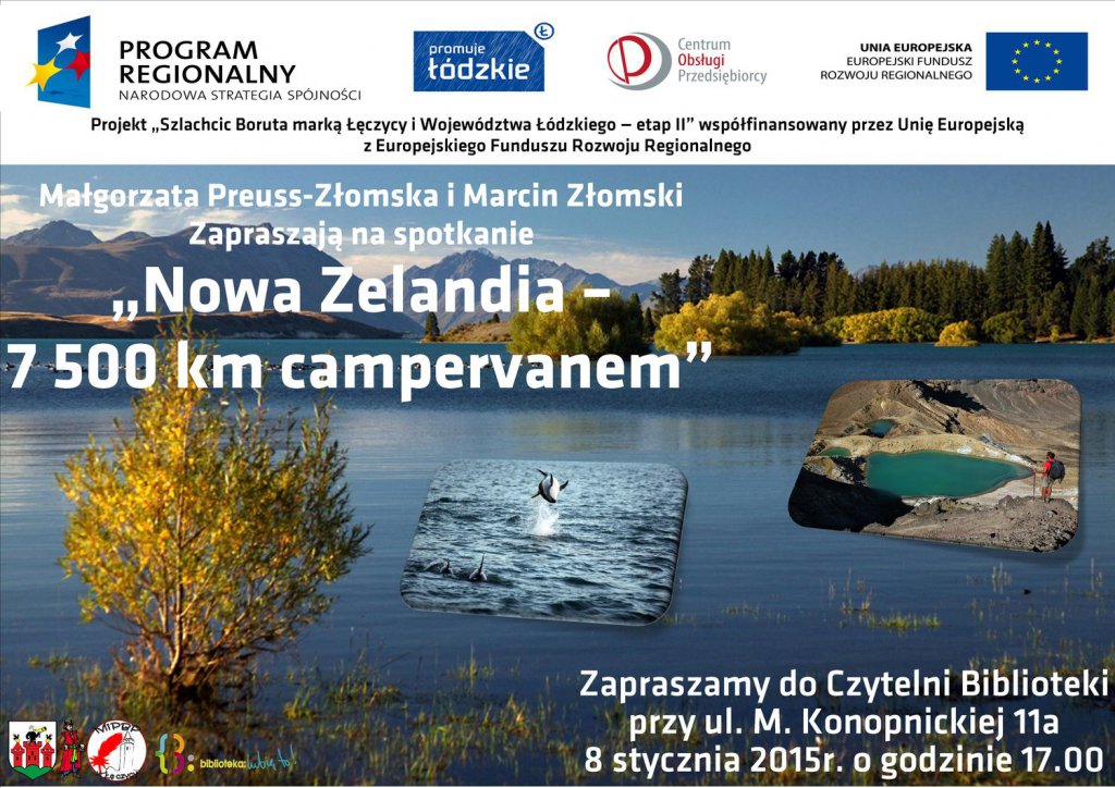 Spotkanie pt. "Nowa Zelandia - 7500 km campervanem" - Zdjęcie główne