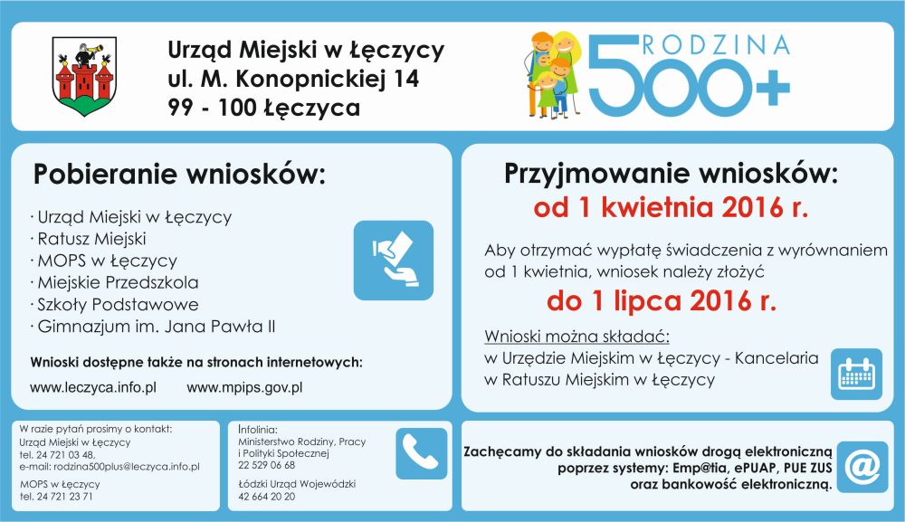 Wnioski programu „Rodzina 500 plus” i specjalna infolinia już dostępne - Zdjęcie główne