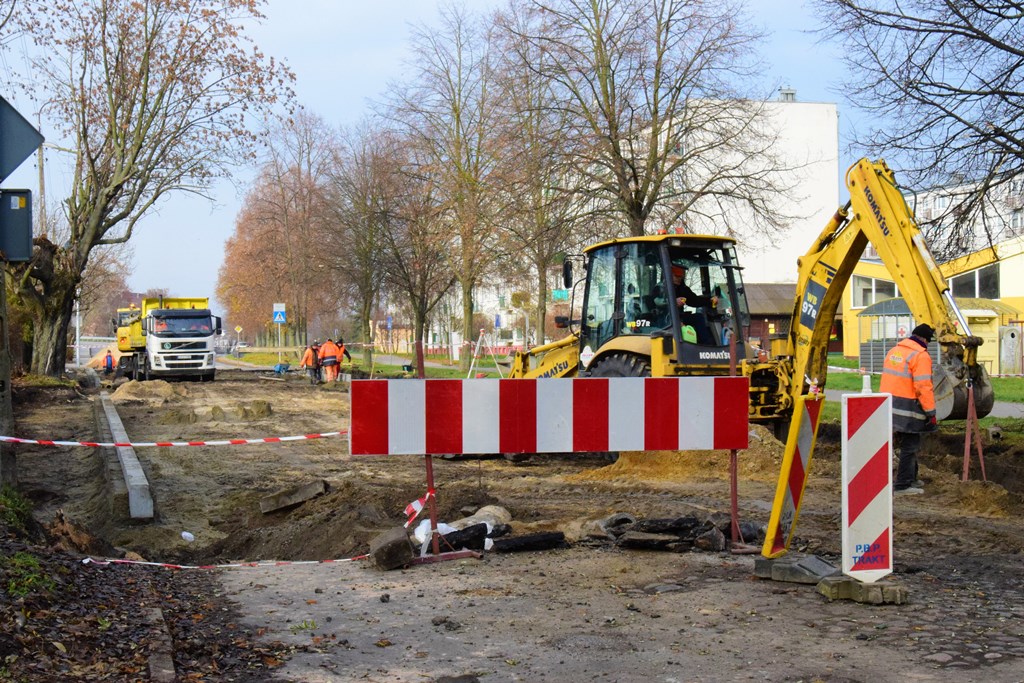 W Łęczycy ruszyła budowa drogi łączącej ul. Belwederską i Górniczą.
