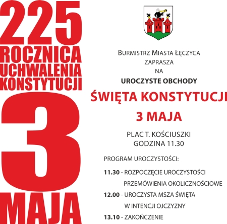 225 rocznica uchwalenia Konstytucji 3 maja - Zdjęcie główne