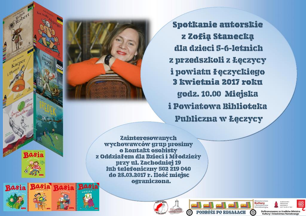 Zaproszenie na spotkanie z Zofią Stanecką - Zdjęcie główne