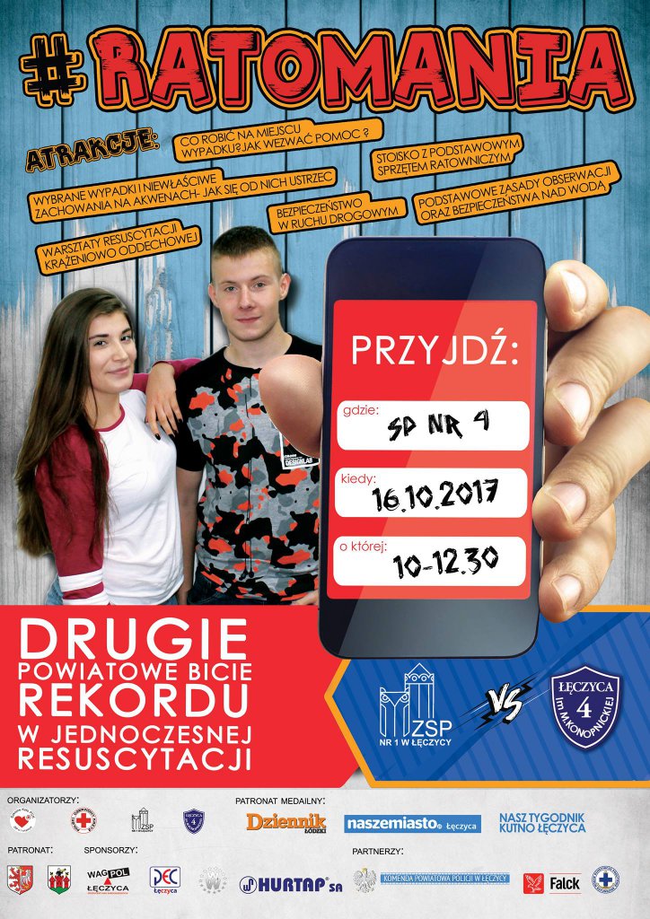 Drugie powiatowe bicie rekordu w jednoczesnej resuscytacji  - Zdjęcie główne