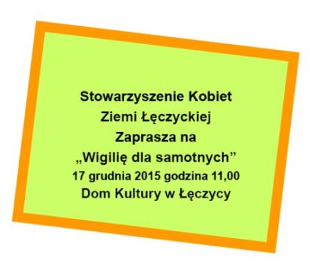 Wigilia dla samotnych - Zdjęcie główne