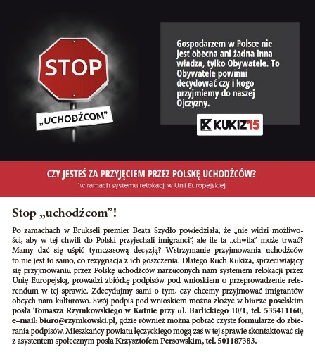 Stop "uchodźcom"! - Zdjęcie główne