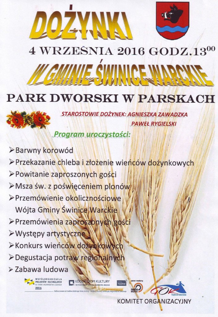 Dożynki w gminie Świnice Warckie - Zdjęcie główne