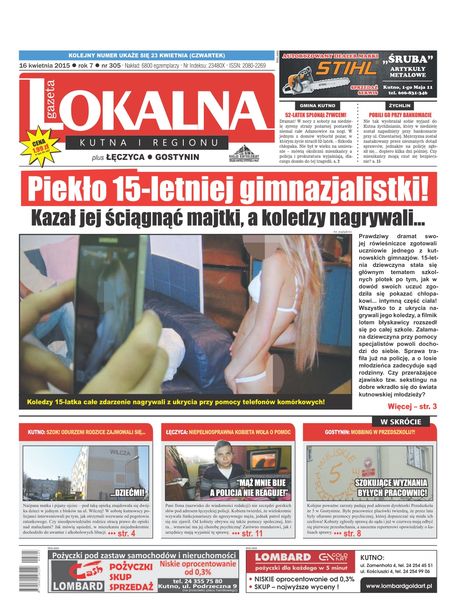 Czytaj nową Gazetę Lokalną! - Zdjęcie główne