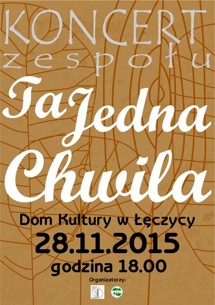 Koncert zespołu "Ta Jedna Chwila" - Zdjęcie główne