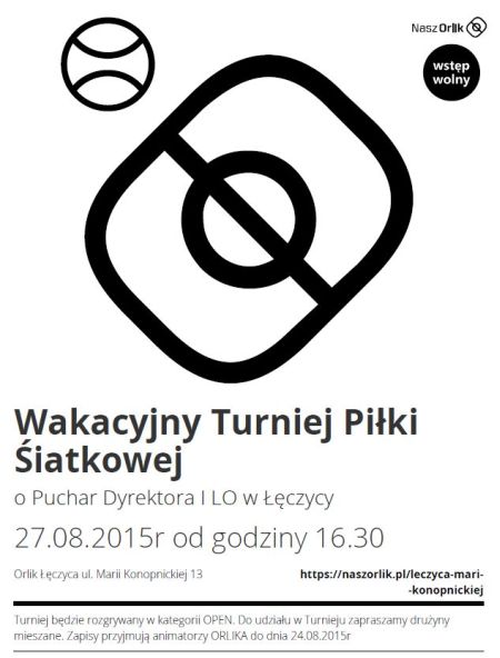 Wakacyjny Turniej Piłki Siatkowej - Zdjęcie główne