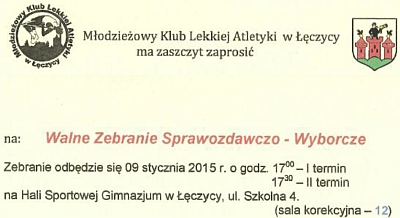 Walne Zebranie Sprawozdawczo-Wyborcze MKLA - Zdjęcie główne