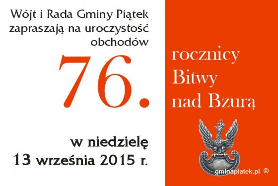 Uroczystość 76. rocznicy Bitwy nad Bzurą w Piątku - Zdjęcie główne