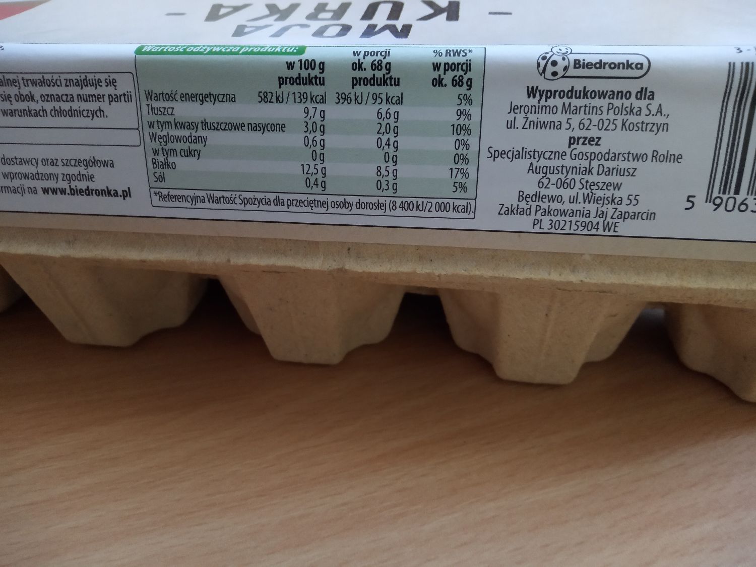 GIS ostrzega: salmonella w jajkach z Biedronki! 