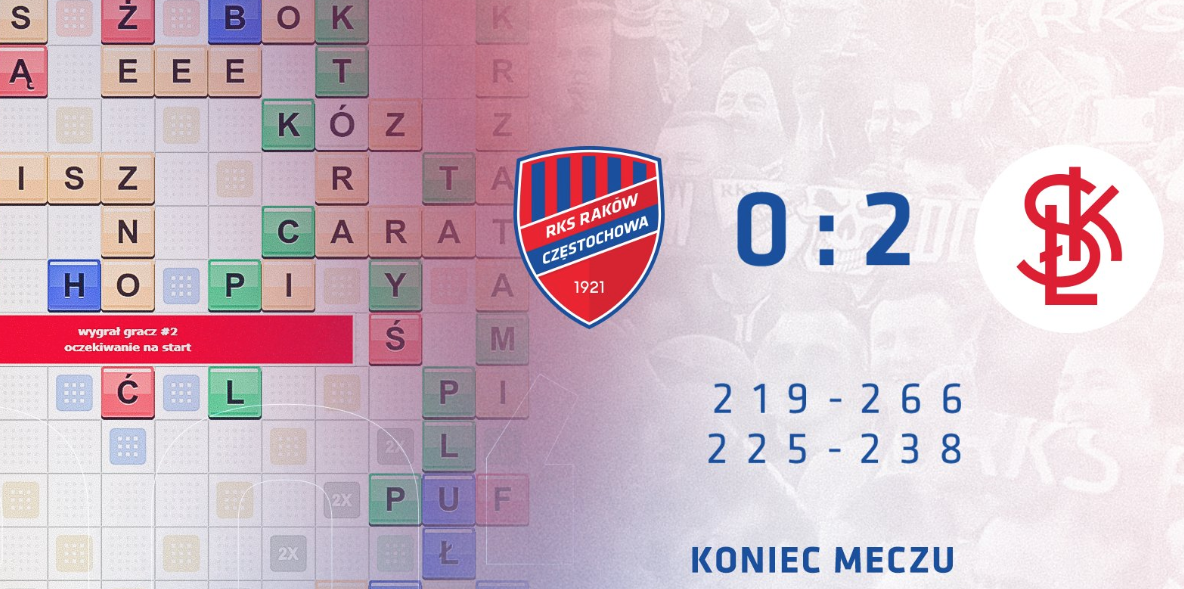 ŁKS pokonał Raków – w scrabble - Zdjęcie główne