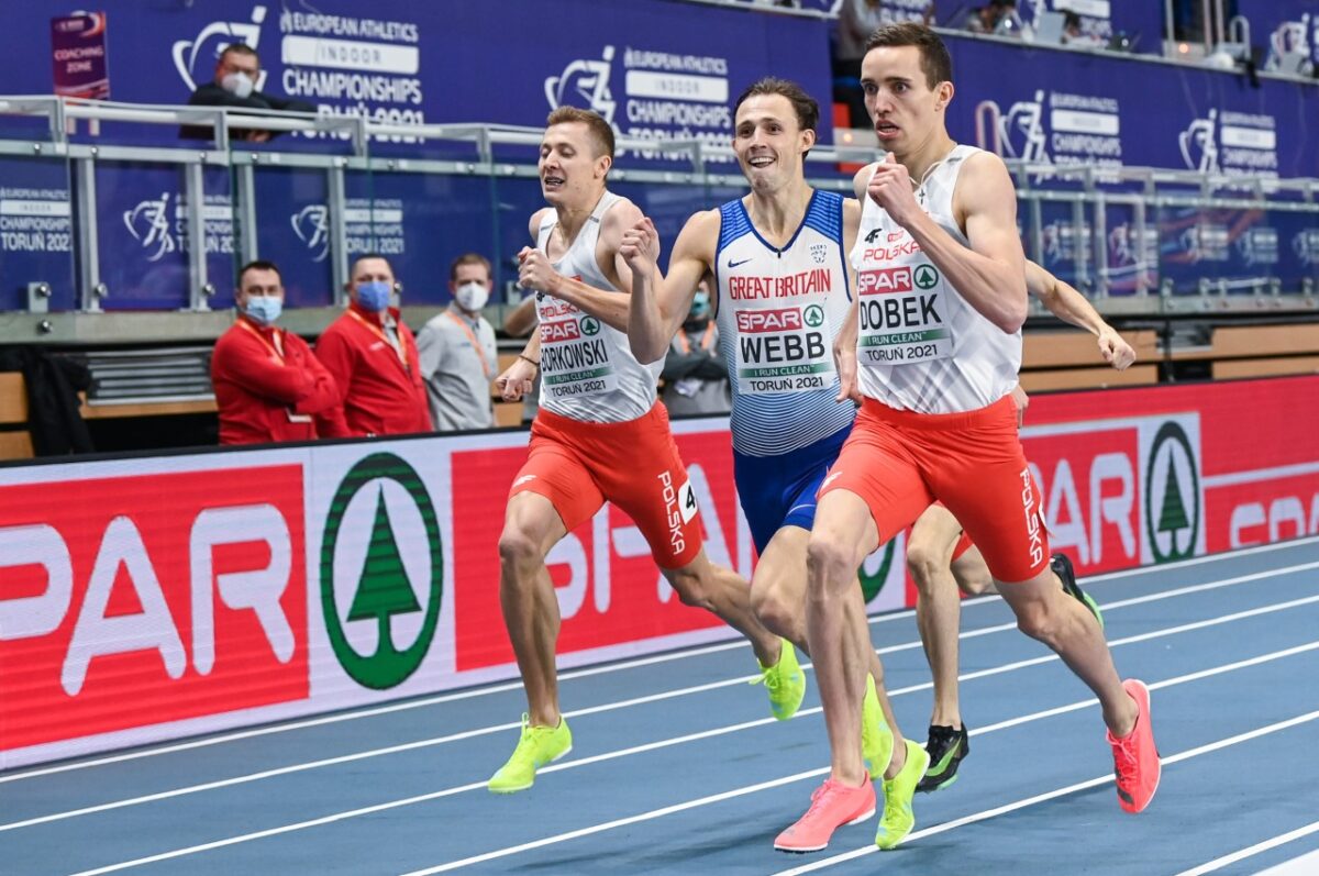 Finisz biegu na 800 m podczas mistrzostw Europy w Toruniu Fot. Paweł Skraba