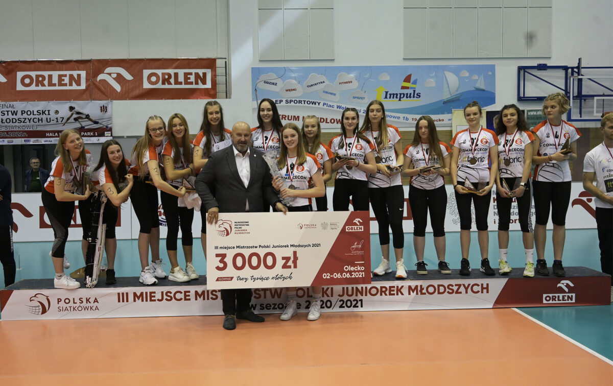 Juniorki MKS ŁKS Siatkówka Żeńska na podium mistrzostw Polski Fot. pzps.pl