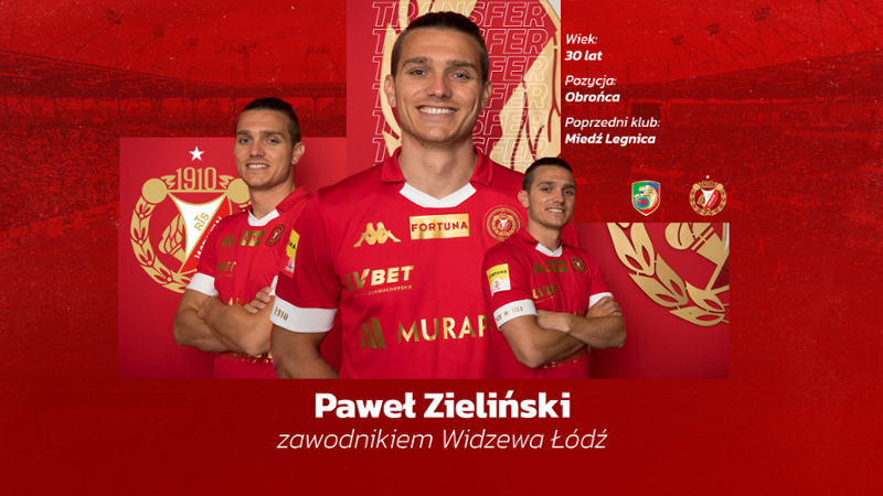 Paweł Zieliński Fot. widzew.com