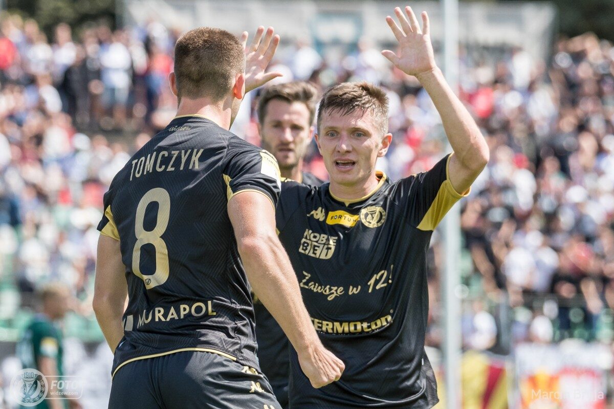 Paweł Tomczyk, Marek Hanousek i Dominik Kun/fot. Marcin Bryja, widzew.com