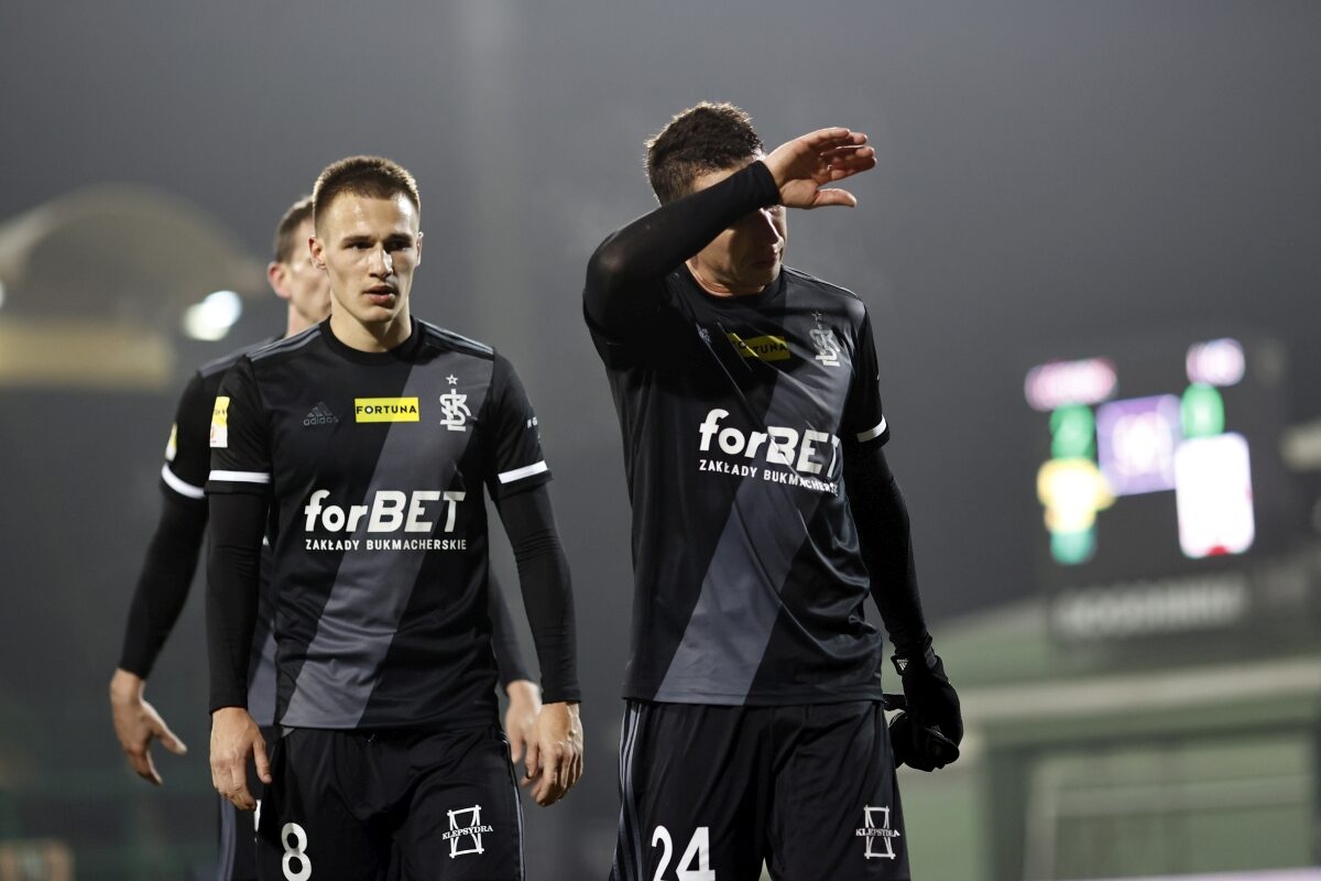 Kamil Dankowski wypadł ze składu po tym, jak doznał kontuzji kolana, fot. ŁKS Łódź / Cyfrasport