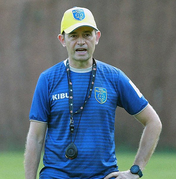 Kibu Vicuña podczas treningu Kerala Blasters, fot. Akevsharma / CC BY-SA 4.0