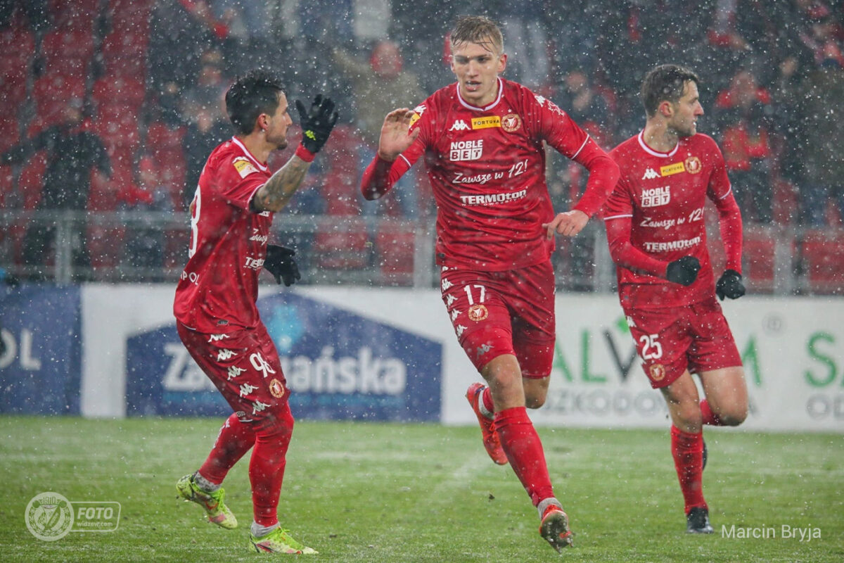 Bartosz Guzdek strzelił wyrównującego gola dla Widzewa Fot. Marcin Bryja/widzew.com