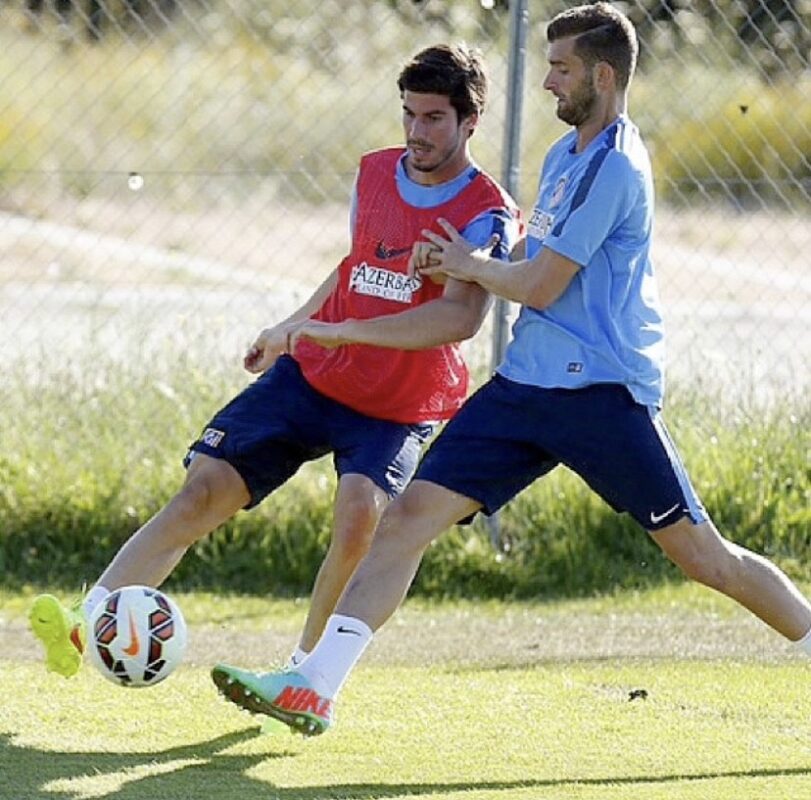 Nacho Monsalve podczas treningu w barwach Atlético, fot. IG / @nachomonsalve4