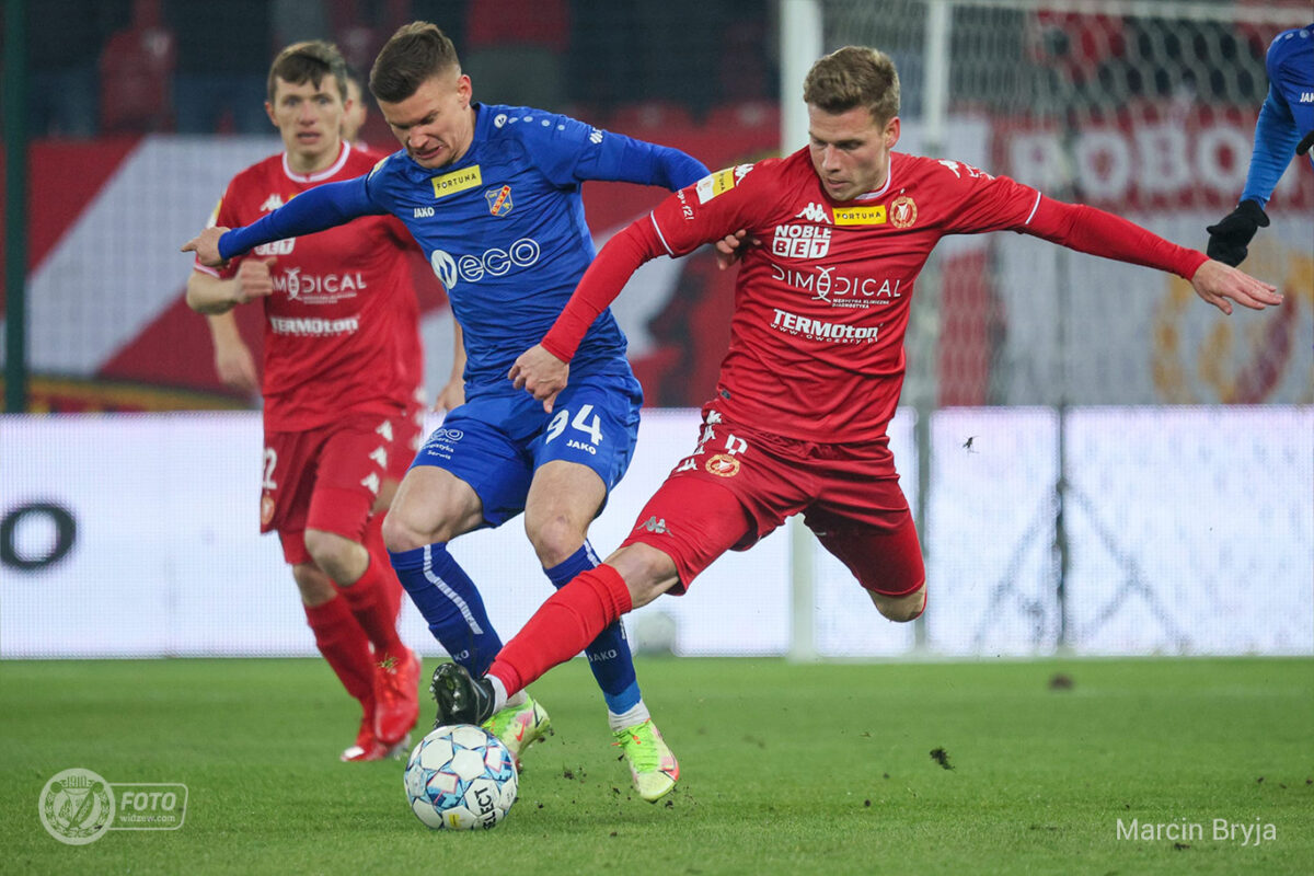 Przemysław Kita doczekał się występu w podstawowym składzie Fot, Marcin Bryja/widzew.com
