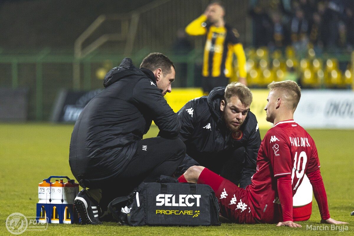 Bartłomiej Pawłowski w meczu GKS Katowice - Widzew Łódź/fot. Marcin Bryja, widzew.com