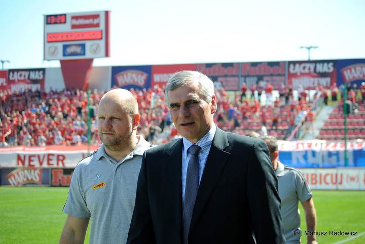 Paweł Janas jako trener Widzewa/fot. Mariusz Radowicz/widzew.com
