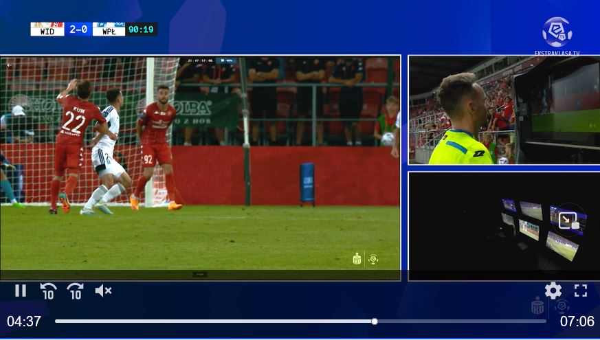 Screen z Canal+ Sport.