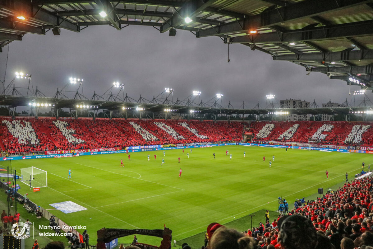 Kibice Widzewa na meczu z Lechią Gdańsk/fot. Martyna Kowalska, widzew.com