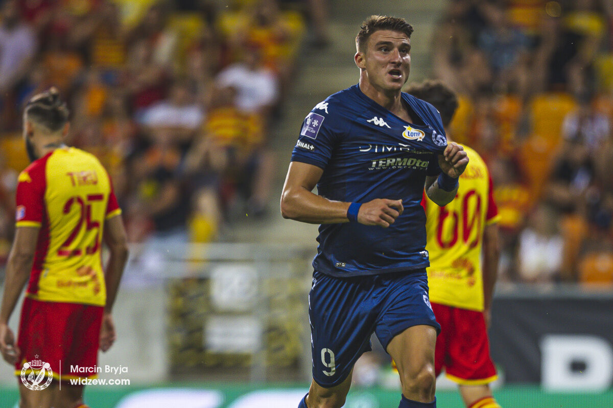 Jordi Sanchez w meczu Jagiellonia Białystok - Widzew Łódź/fot. Marcin Bryja, widzew.com