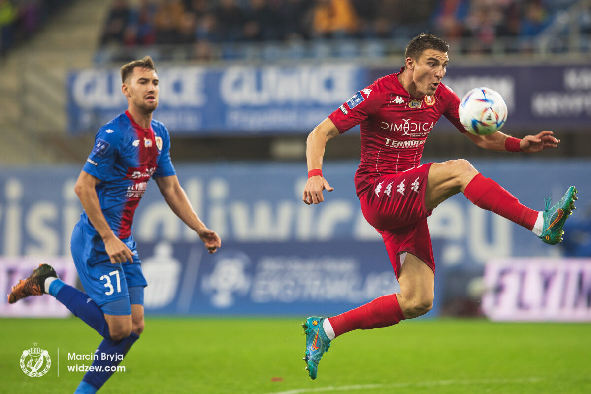 Piast Gliwice - Widzew Łódź. Jordi Sanchez/fot. Marcin Bryja, widzew.com