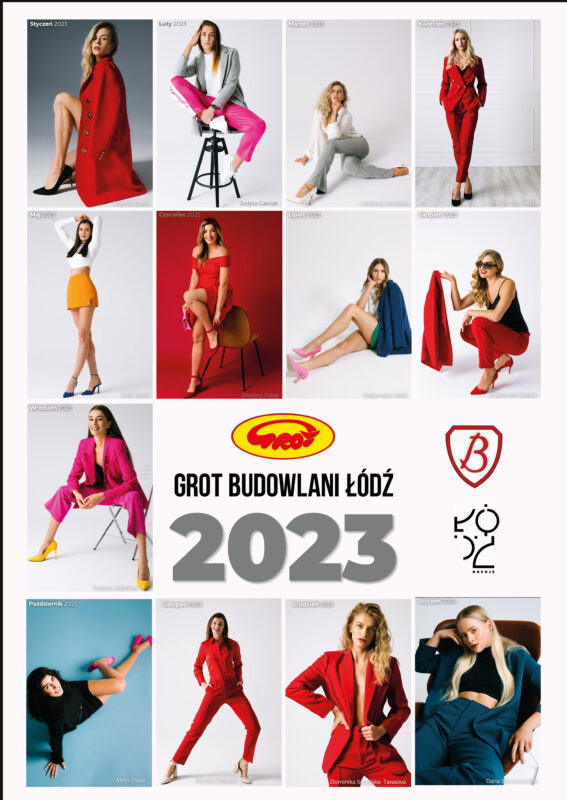 Okładka kalendarza Grot Budowlanych Łódź na 2023 rok / autor sesji: Rafał Kalabiński