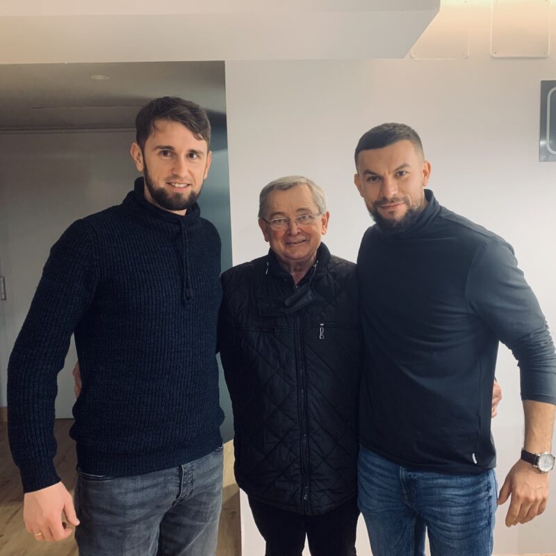 Marcin Pogorzała i Paweł Drechsler na stażu w Realu Sociedad, fot. TT / @paweldrechsler