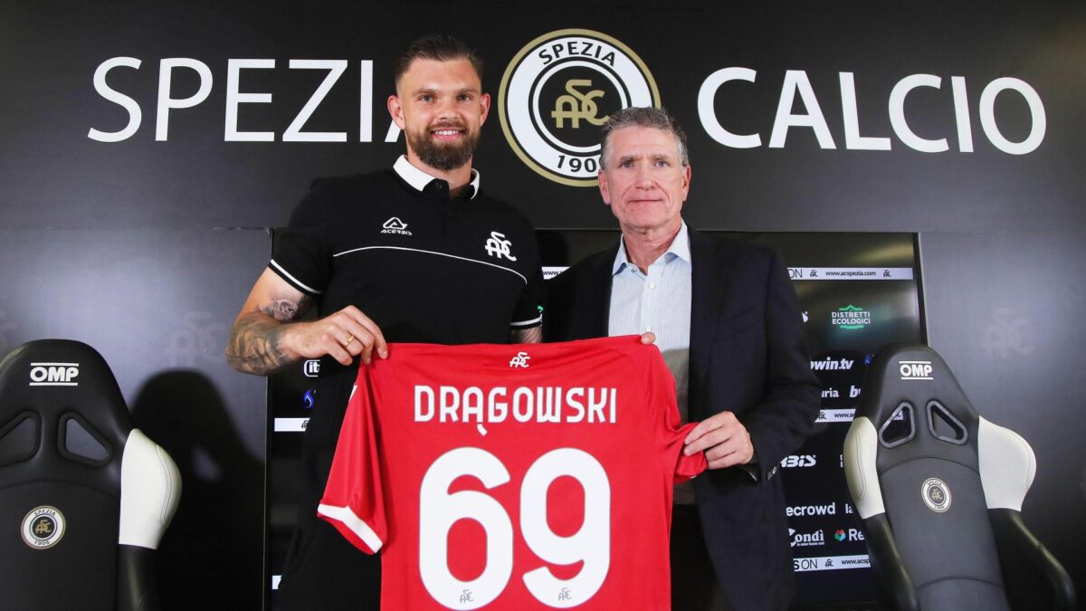 Philip Platek i Bartłomiej Drągowski, fot. Spezia Calcio