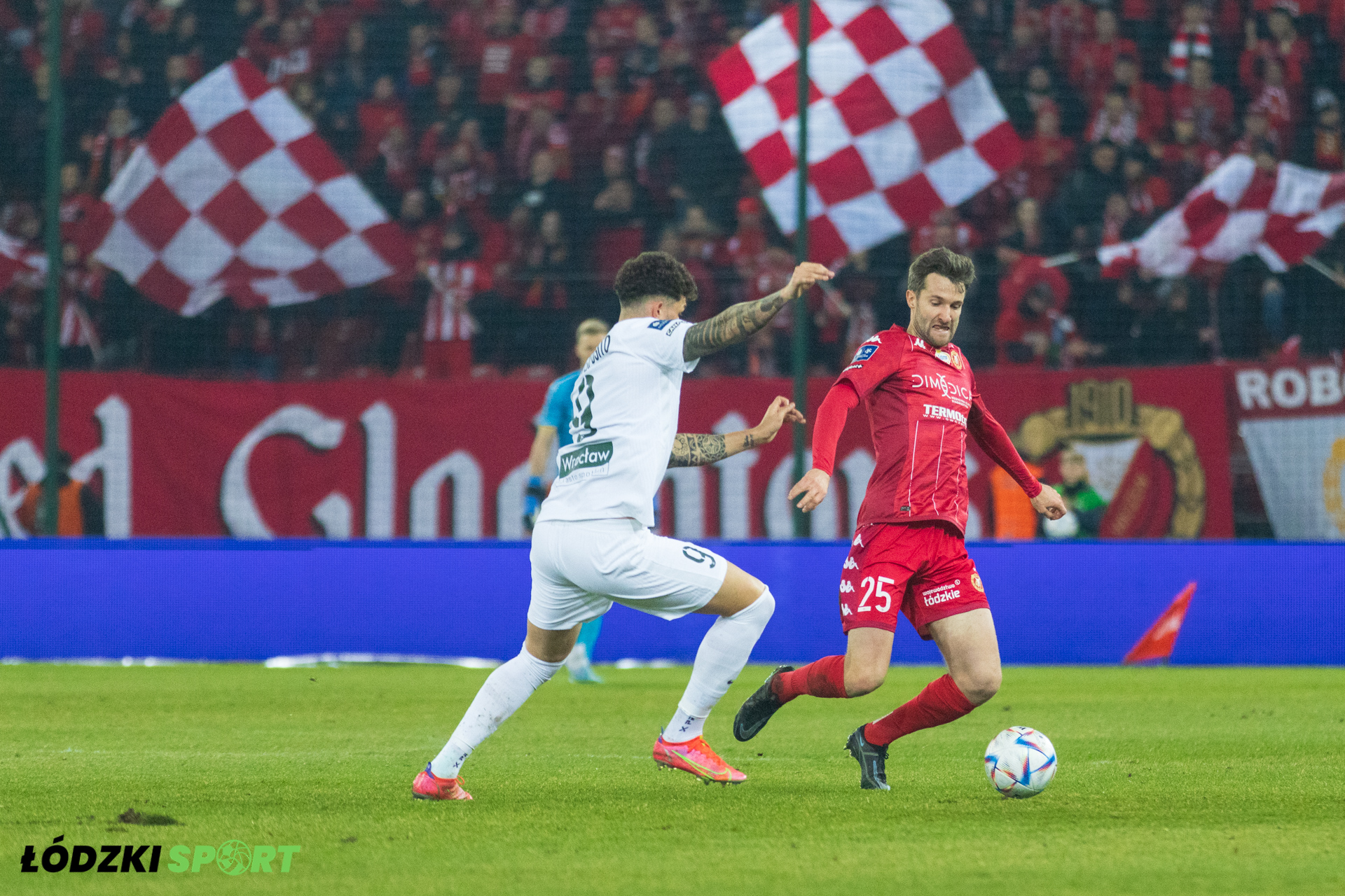 Kibice Widzewa trzymali kciuki za Radomiak - Zdjęcie główne