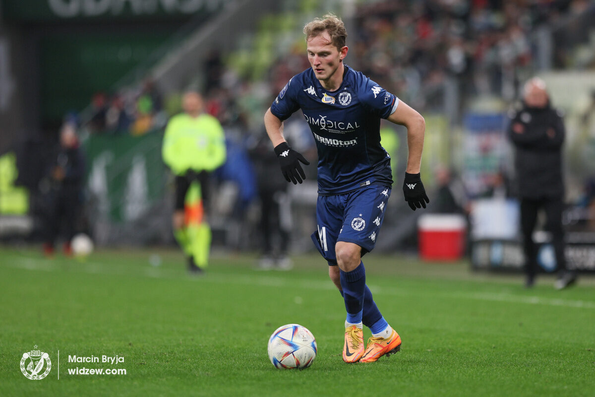Andrejs Ciganiks, Lechia Gdańsk - Widzew Łódź/fot. Marcin Bryja, widzew.com