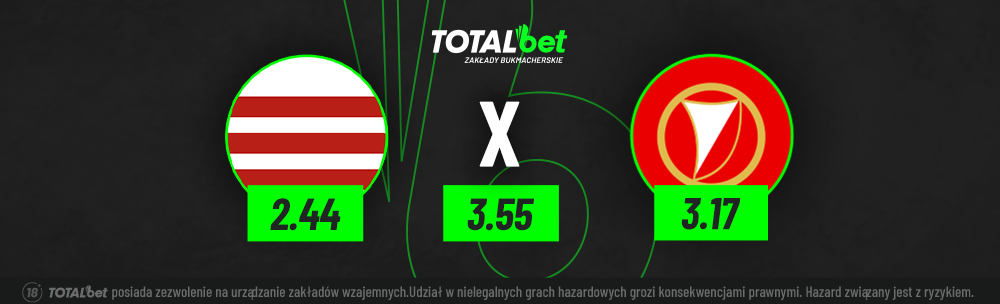 Oferta kursowa TOTALbet na mecz Cracovia - Widzew