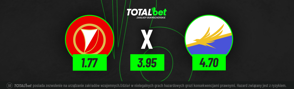 Oferta TOTALbet na mecz Widzew Łódź - Stal Mielec. Kliknij w grafikę i wejdź do gry