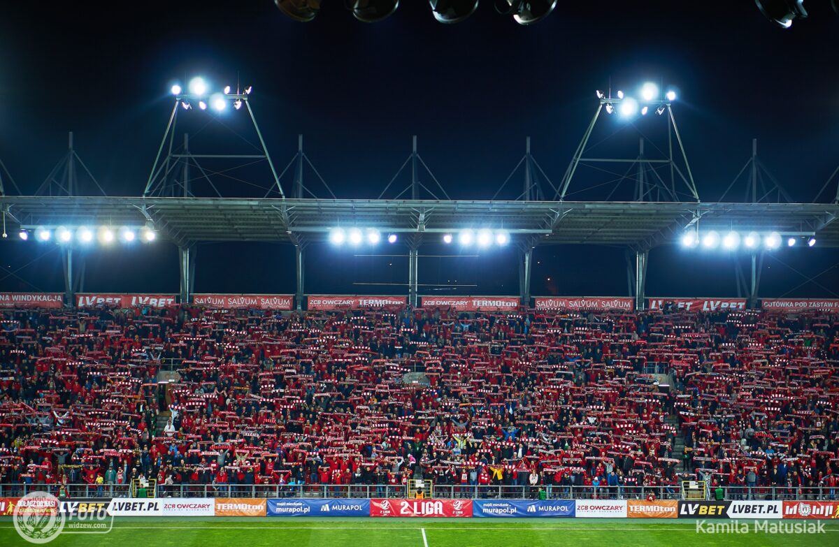 Lampy na stadionie Widzewa, fot. Kamila Matusiak / widzew.com
