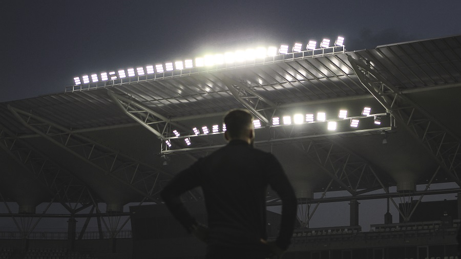 Lampy na stadionie ŁKS-u, fot. ŁKS Łódź