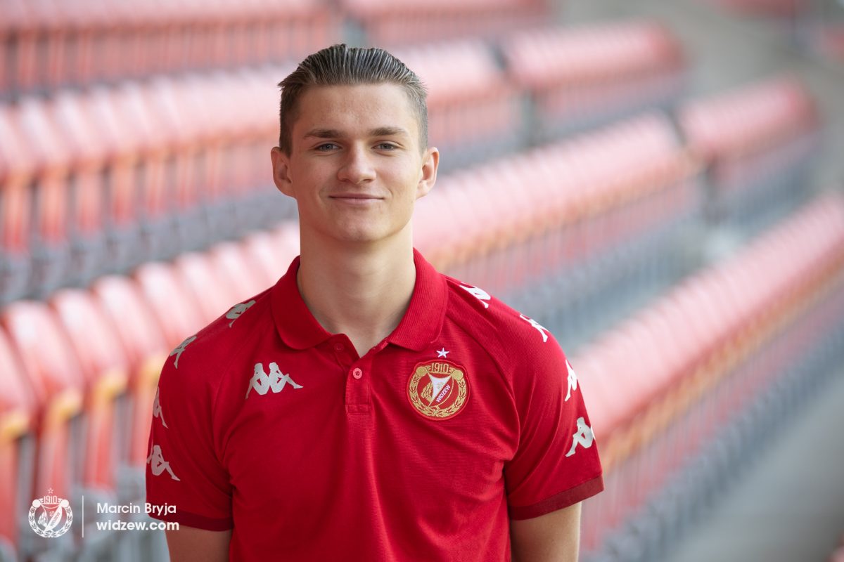 Dawid Tkacz, nowy piłkarz Widzewa/fot. Marcin Bryja, widzew.com