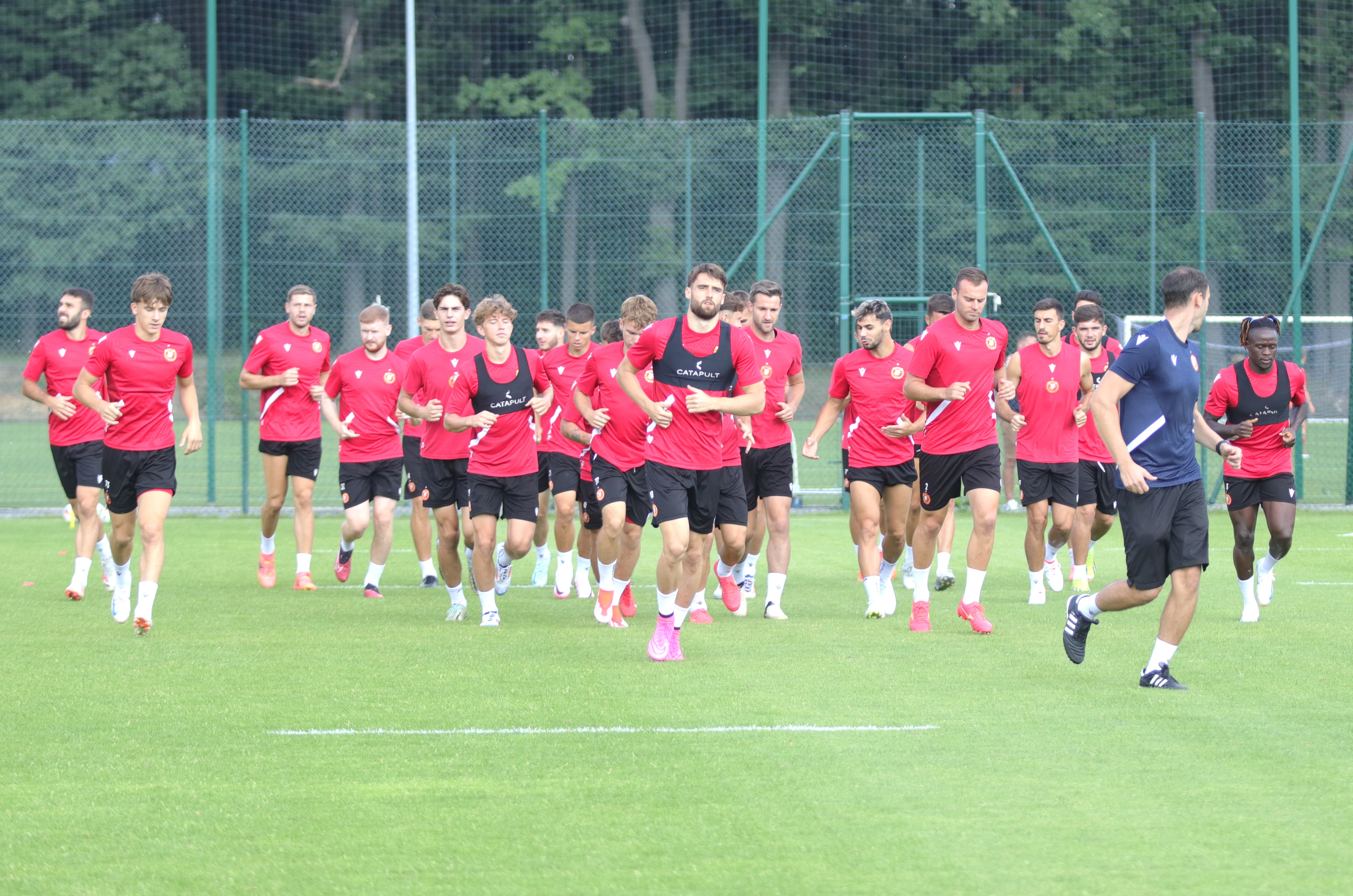 07.08.2024. Trening Widzewa przed meczem ze Śląskiem Wrocław