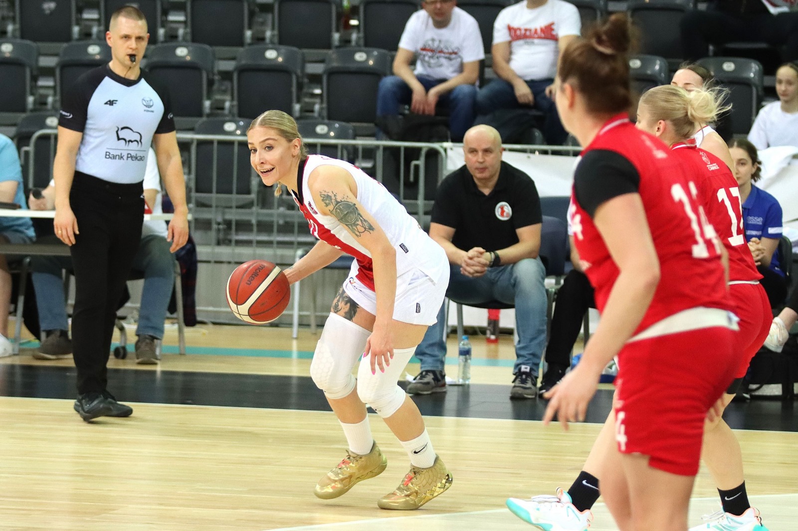 22.03.2025. 1 Liga Kobiet - ćwierćfinał play-off. ŁKS KK Łódź - Wisła CanPack Kraków 71:72