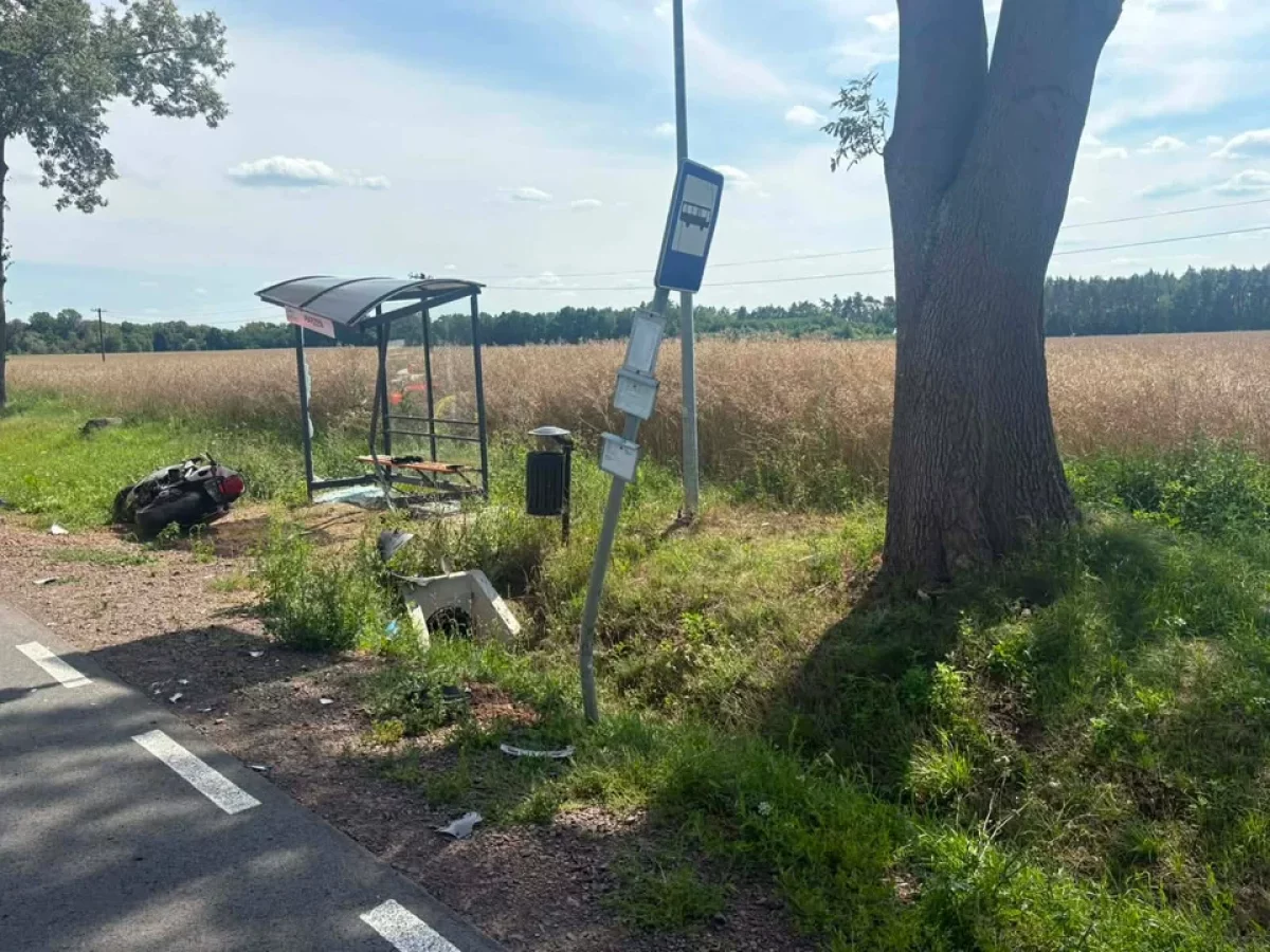 Poważny wypadek pod Płockiem. Ranny 45-letni motocyklista!