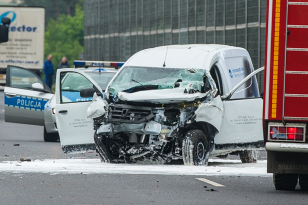 Wypadek. Droga jest zablokowana [FOTO] - Zdjęcie główne